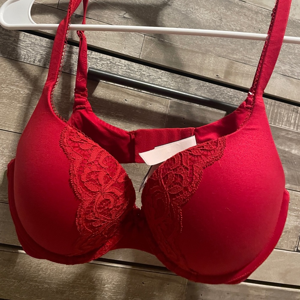 super cute red victoria secret bra